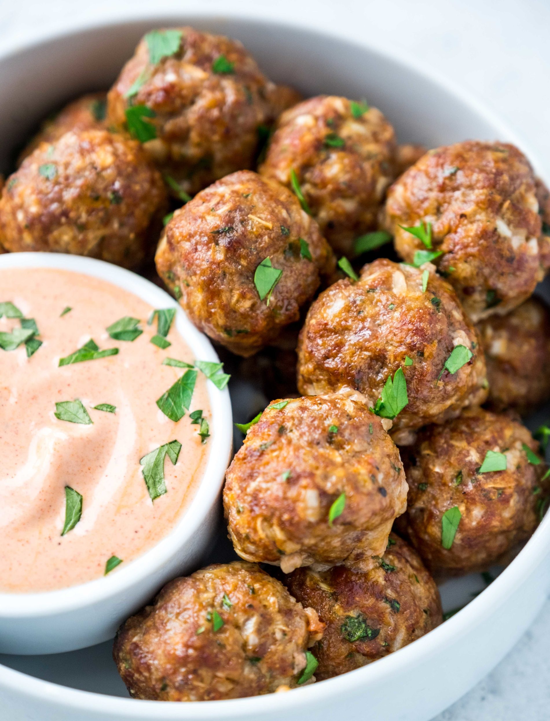 American Lamb Meatballs with Harissa Yogurt – The Food Joy